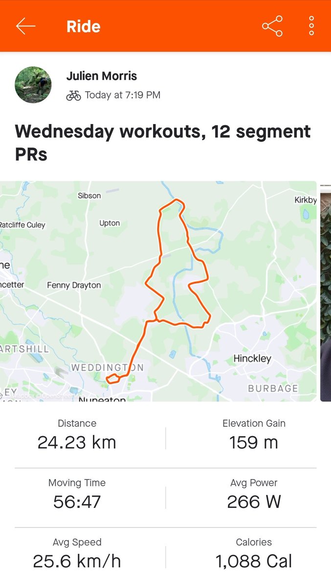 julien_morris's tweet image. Pushed hard tonight and my reward was 1.31 quicker than my previous pb 🚴‍♂️ #wednesdayworkouts
