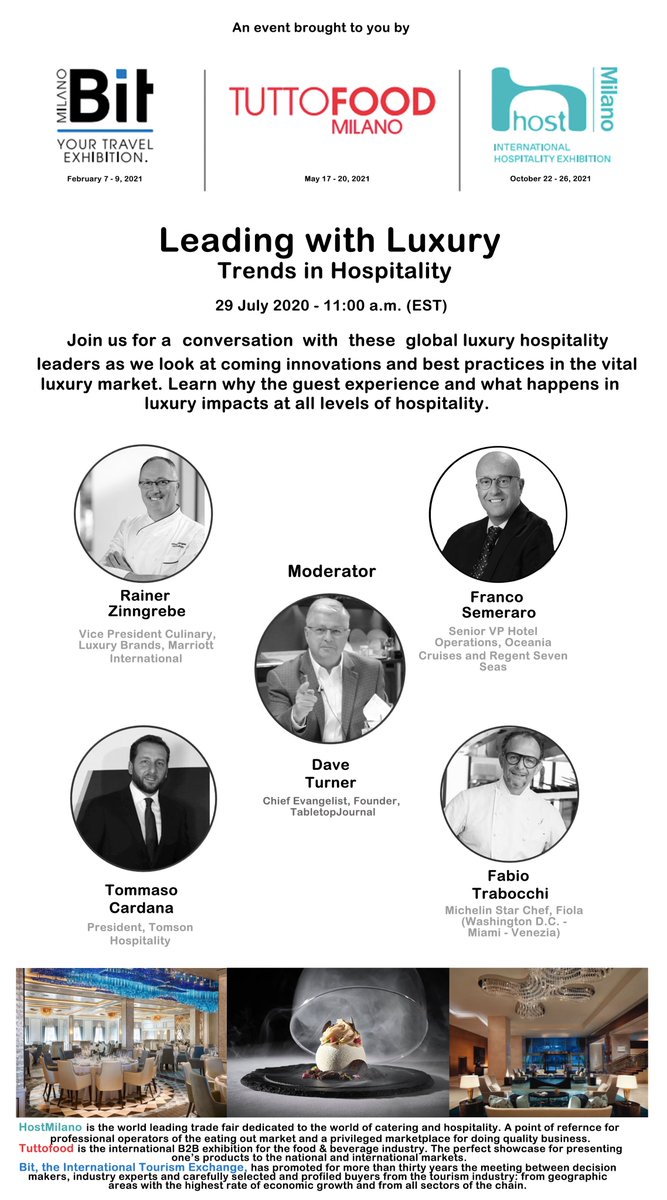 WalkingMatters's tweet photo. Join us next Wed, July 29th at 11AM Eastern (U.S.) for an incredible webinar on #luxury within the #hospitality sector. Here your link to #free registration: https://t.co/15cc2QqZ0I
See you then! https://t.co/mkQUPedDHC
