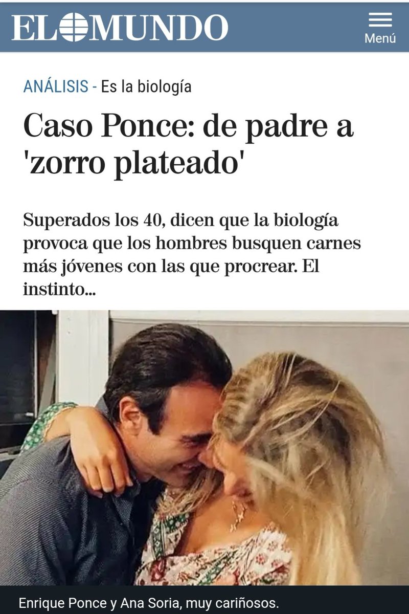 gaztambide17's tweet photo. En un mismo titular:
- Se reduce a la mujer a mero objeto sexual destinado a satisfacer al varón.
- Se reduce al hombre aún mero inseminador.
- Se reduce a la pareja a mero objetivo procreador.
- No se habla de compromiso. Emociones. Proyectos. Amor
Las relaciones son mucho más. https://t.co/SY6FUY7Q7Q