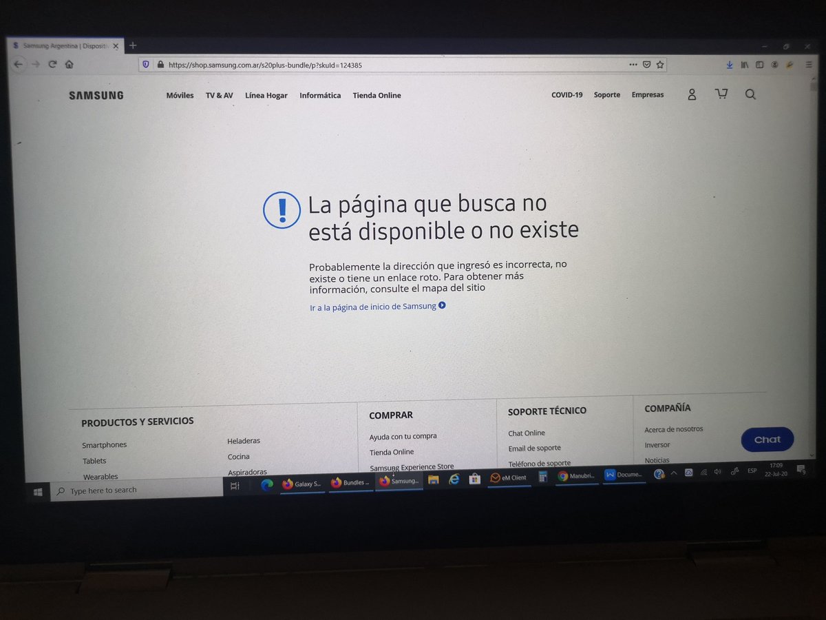 davidgsalta's tweet photo. @SamsungArg @SamsungResponde @Samsung
Nadie puede darme respuesta en el 0800-555-7267 (funciona pésimo) . La página para comprar el bundle de GalaxyS20+ y Galaxy Buds está caída. PUBLICIDAD ENGAÑOSA? Solo quiero comprar... Me dejan? https://t.co/o5cLqhIo5d