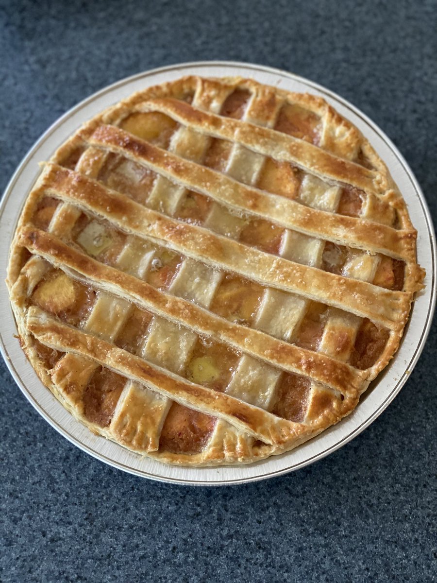 carolinejoans's tweet photo. Summer means one thing: peaches 🍑🍑🍑🍑🍑🍑
A long promised peach pie 🥧 for my grandpa. Yes, it’s as good as it looks!!
#quiettbakes #beginningbaker #peachpie🍑 #laminationstation🚂 #summerbakes https://t.co/l0YqRKdabG