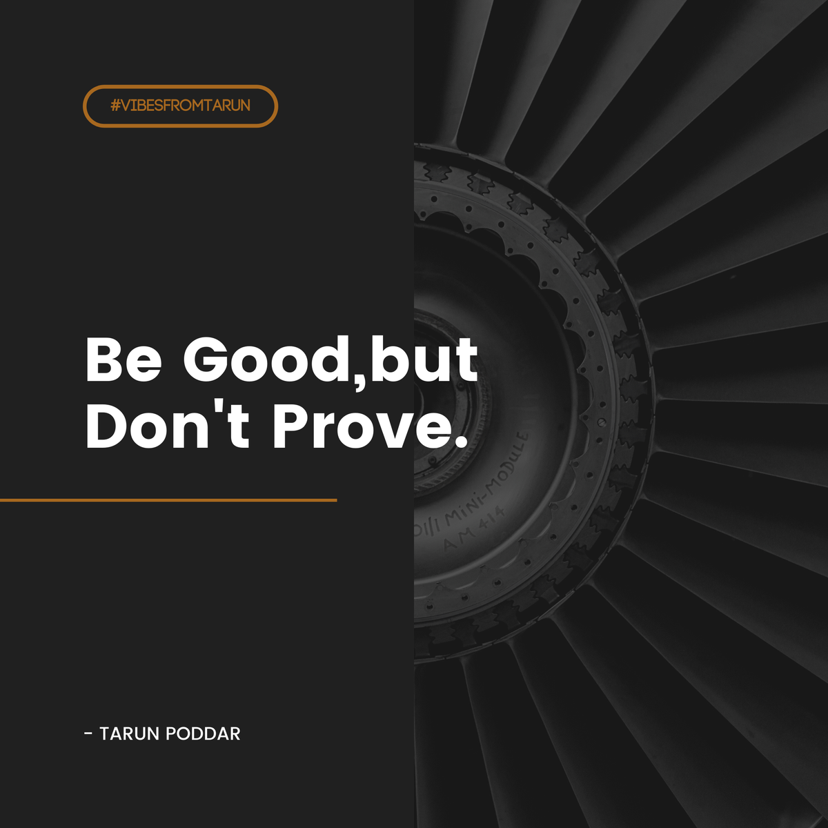 totarunpoddar's tweet photo. Be good but don't waste your time to prove that.
#MotivationalQuotes #morningvibesfromtarun #inspiration #happyplanner #positivefromnegative #positivevibes #tarunpoddar #innersidewithtarunpoddar #tarunpoddarofficial #MotivationalQuotes #success #succeaafulminds #mindsetmatters https://t.co/Zgt3NZgDS1