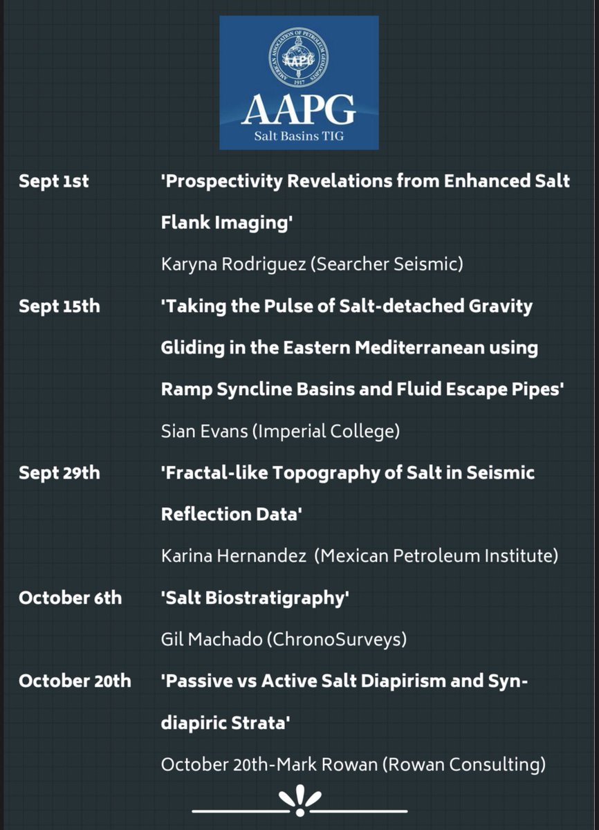 AAPG Salt Basins TIG tweet media