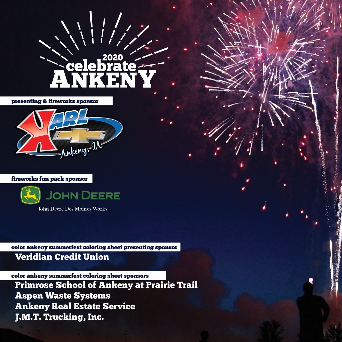 Ank_SummerFest's tweet photo. It wasn't the summer celebration we wanted, but we sure appreciate everyone coming together to Celebrate Ankeny. 

Thank you to these sponsors who stepped up this summer to make this month's celebration possible especially our Presenting &amp; Fireworks Sponsor: @KarlChevrolet https://t.co/8y094MXAAQ