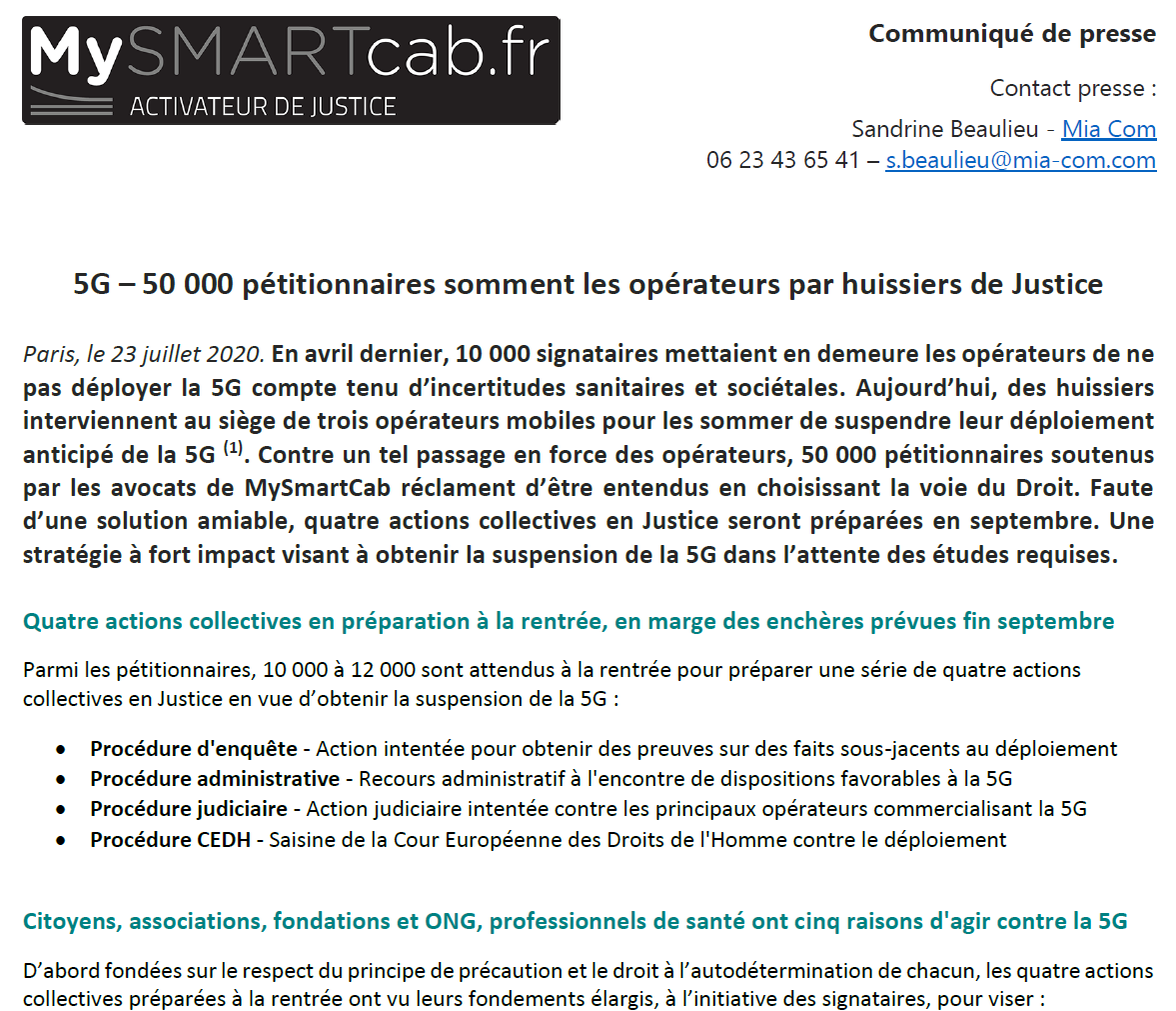 5gLinkyMonRefus's tweet photo. #5G - 50 000 pétitionnaires somment les opérateurs par huissiers de Justice (communiqué de presse) https://t.co/dJkVZmq0lo https://t.co/ifK1eYYL83