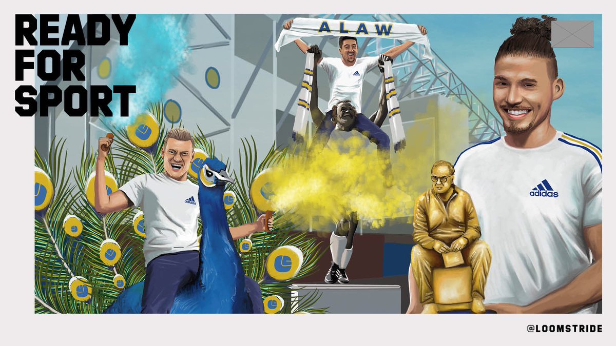 adidasUK's tweet photo. Here we go with Leeds United... 🎶

@LUFC: Champions 🏆

#ReadyForSport https://t.co/RuwXOzr4bu