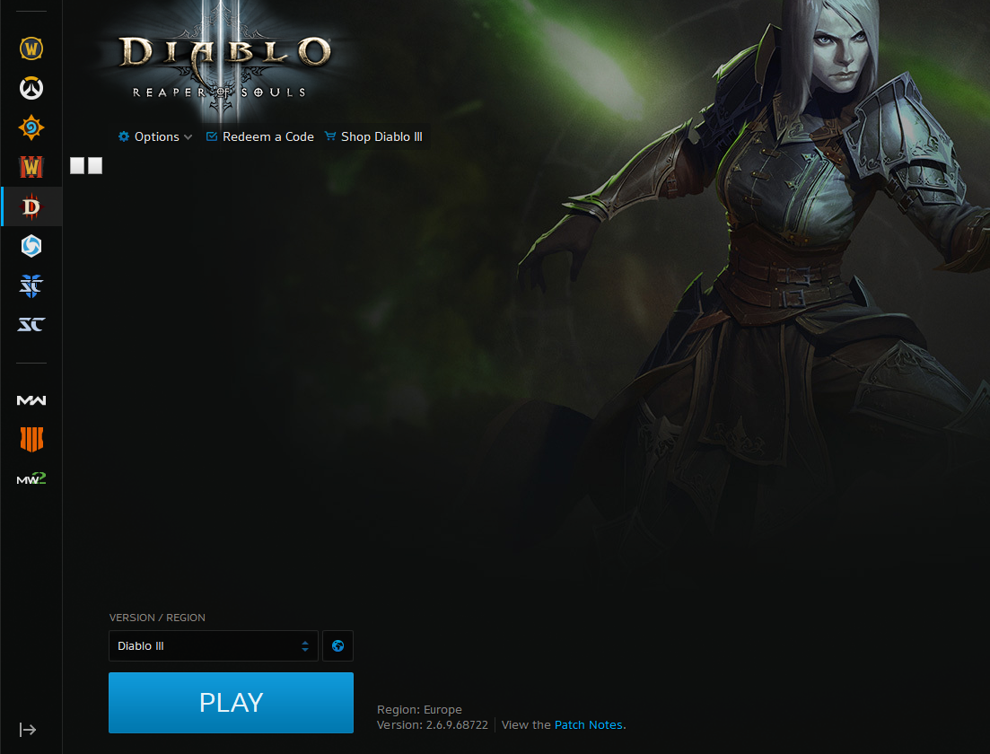 jfredcosta's tweet photo. @BlizzardCSEU_EN battle net app showing two white squares instead of the news. And game won't launch. https://t.co/KSktW3t0zh
