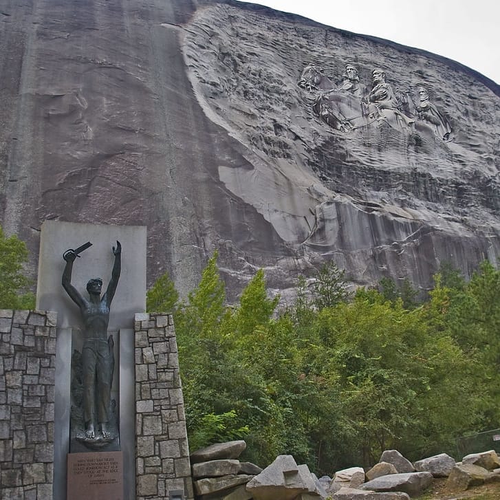 of_803's tweet photo. Stone Mountain GA. Visit while you still can. It is in grave danger. #stonemountain #scv #keepitflying #georgia #COVID19 #coronavirus #sonsofconfederateveterans #USA #American #HEROES #confederate #veterans https://t.co/y0MG9rBQ0z