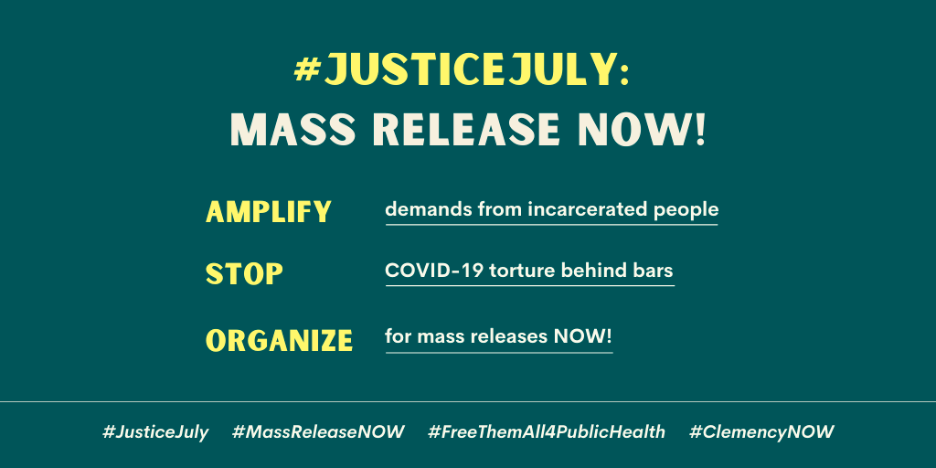 Join us in calling on  @NYGovCuomo and Bedford Superintendent Amy Lamanna to take immediate action to  #FreeThemAll4PublicHealth and meet the demands of people in their deadly prisons.  http://bit.ly/JusticeJulyConditions  #JusticeJuly