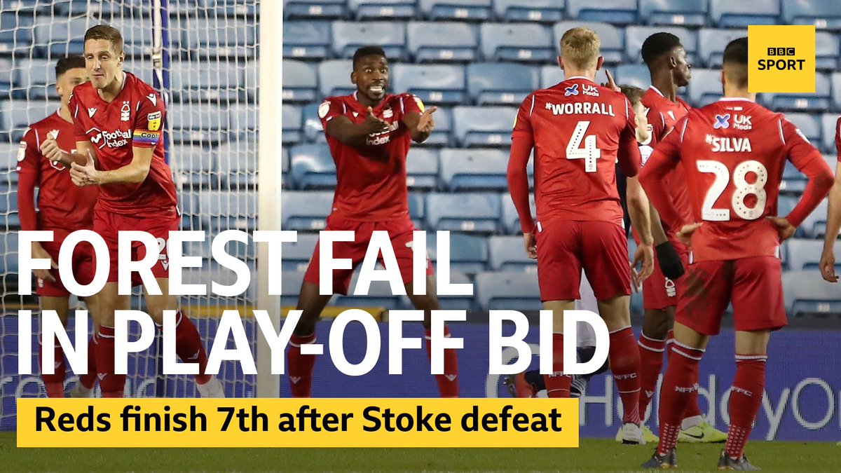 BBCRNS's tweet photo. BREAKING: Tonight’s results means Forest finish seventh and fail to make the play-offs.

Fray 🗣: “We’ve seen some Forest implosions over the years, but what’s happened over the last few games almost defies belief, but most Forest fans have been worried about exactly this.” #NFFC https://t.co/i855fknJ2b