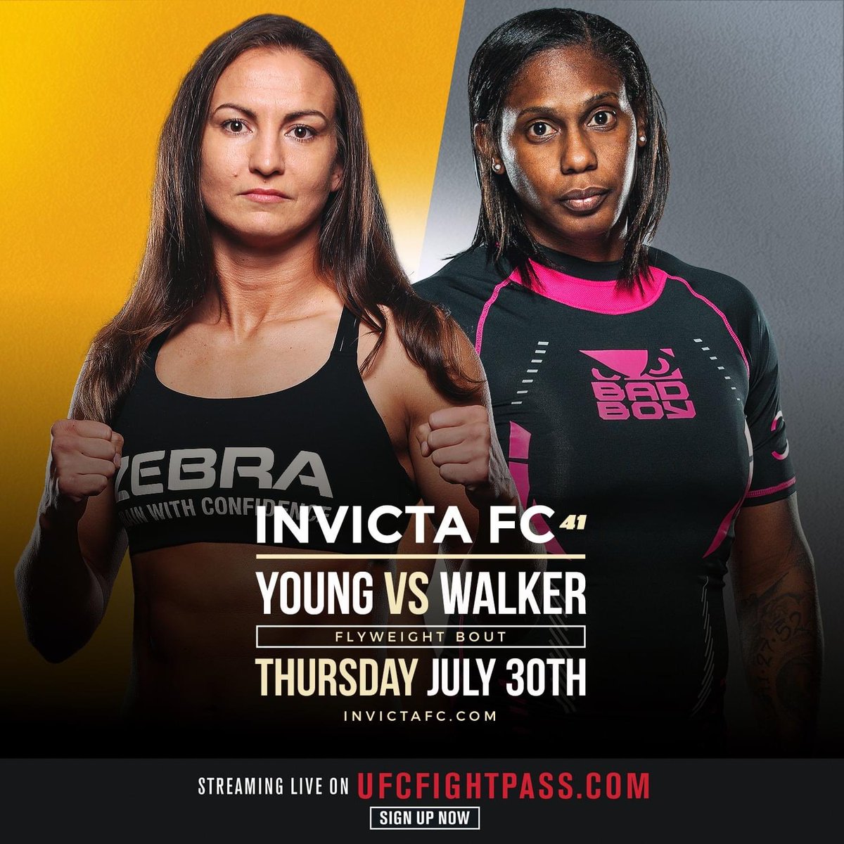 Liv_4_MMA's tweet photo. So excited about this fight!!!! @InvictaFights bringing some thunder with this one! #MakeFeatherweightsGreatAgain #InvictaFC41 #WMMA #MMA #MyDivision https://t.co/yFQUa0zLX9