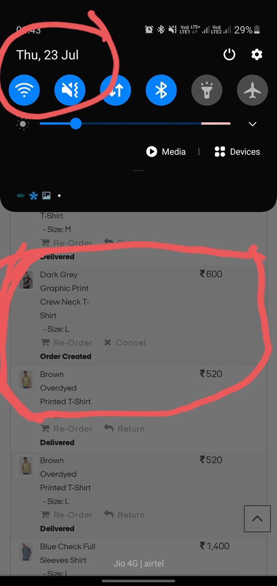 sajidsch's tweet photo. Hello @JackJonesIndia booked an order on 5th of july my order no. Is #JJ20670376 my name ia Sajid Chouhan, not got 1 t-shirt from that order yet, its almost 18 days over and also your website shows its neither shipped also not any tracking no. This is how your team works. https://t.co/QGTrKVNdGo