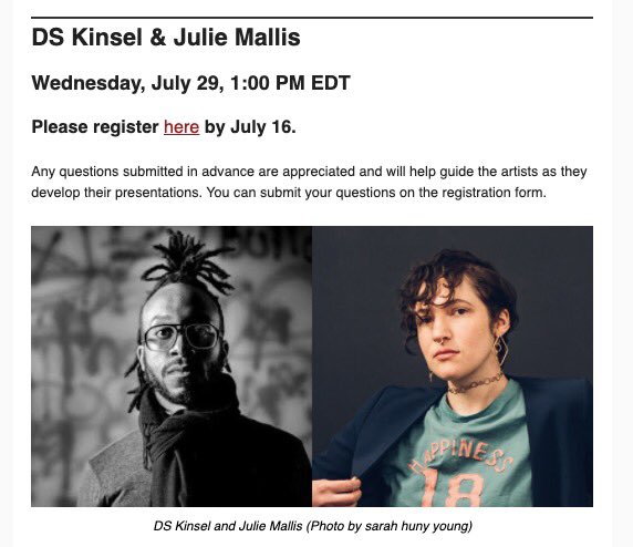 DSKinsel's tweet photo. Spitting hot fiyah at cmu w @juliemallisart - let me know if you want the link. https://t.co/Bh39C0m8Ac