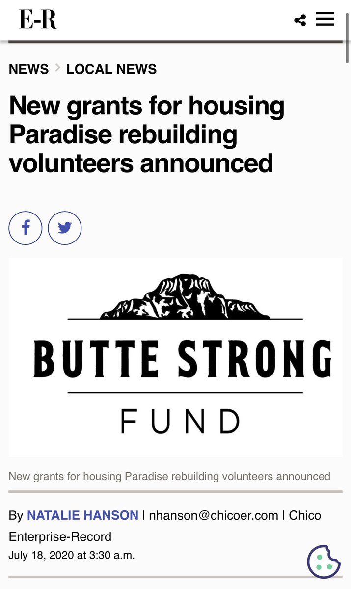 CampFireCollab's tweet photo. We would like to highlight and celebrate the exciting news that the North Valley Community Foundation, through the Butte Strong Fund has awarded a $250,000 grant to the Hope Crisis Network, which will help build 🔨 a dormitory for volunteers who are assisting in the recovery! https://t.co/hyLE1Z3u4f