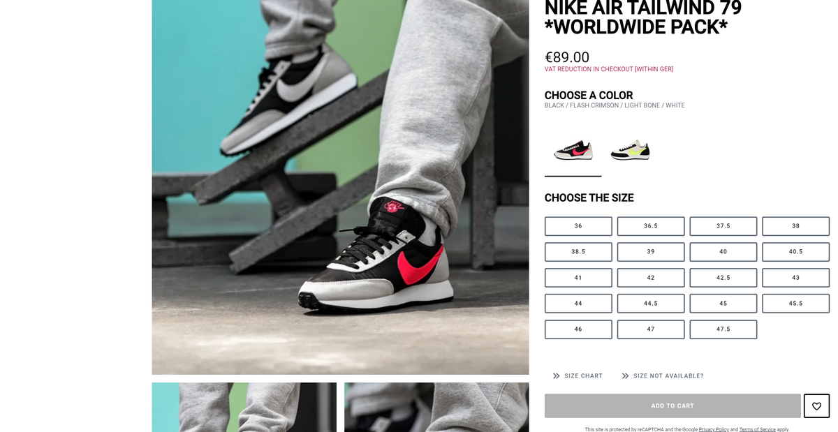 nike tailwind 79 instagram