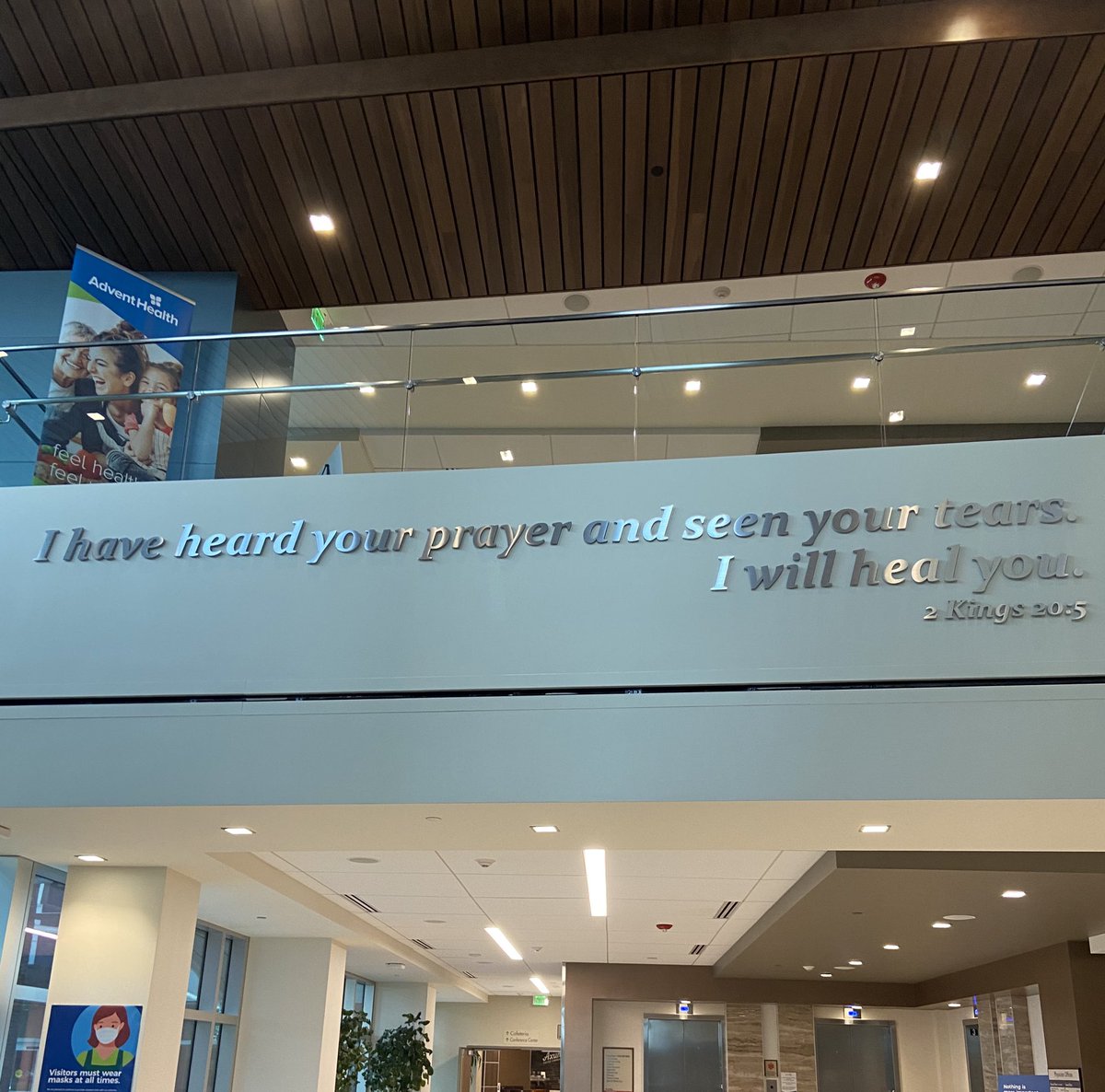 kilalong's tweet photo. I came to the hospital for a test and this is the first thing I see at the entrance. 🙌🏽 #TheWordSays https://t.co/RqhQElfN0M