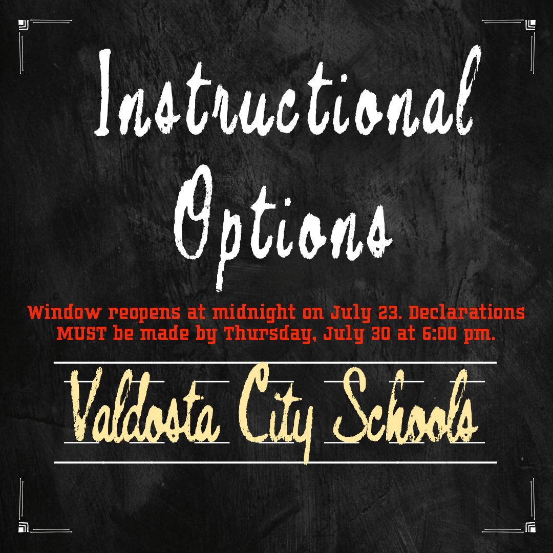 GoValdostaCats's tweet photo. Our stakeholders have spoken, and your system is listening! 

We understand that many of you needed a little more time to determine which type of learning environment best suits the needs of your family. Therefore, we will give you 7 more days to make your declaration! https://t.co/8byheEtTyJ
