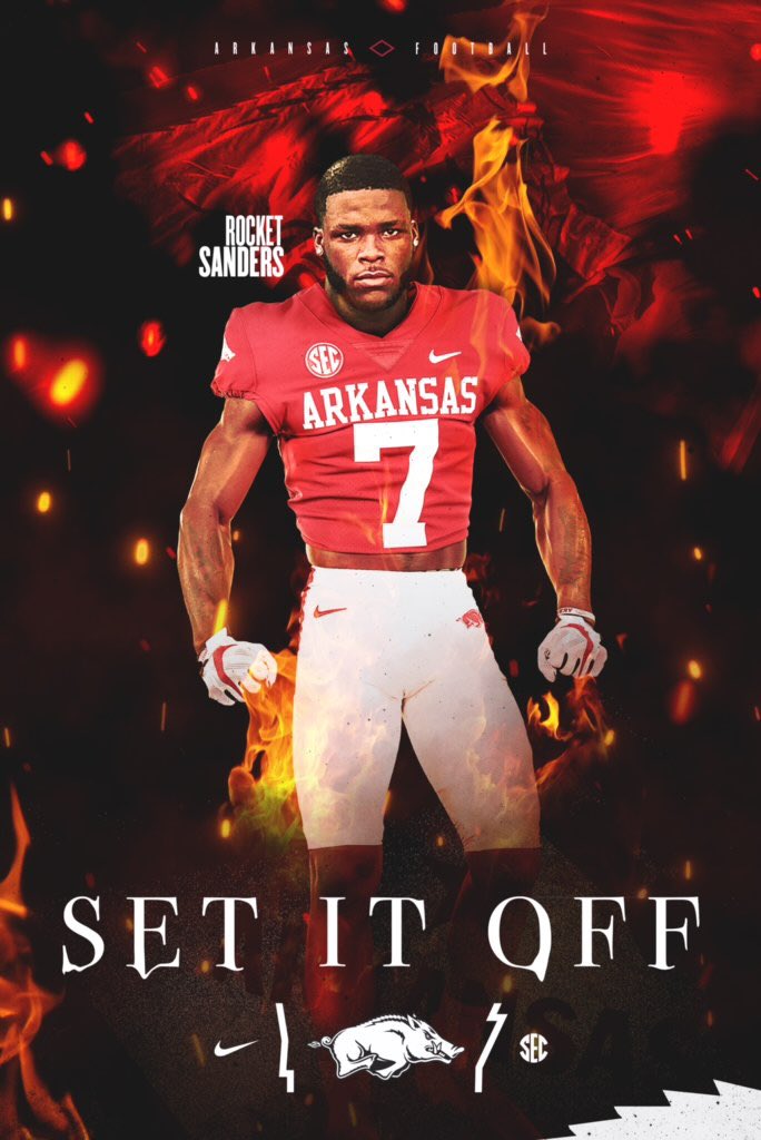raheim_sanders's tweet image. Y’all went crazy with this one @RazorbackFB  WHERE MY HOG FANS AT 👀👀👀