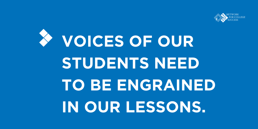 NCSChicago's tweet photo. What we heard at Day One of Virtual NFSI. #NCSChicago #OnTrack2Grad #LetsGoEducators #StudentVoice https://t.co/JELb94cdFM