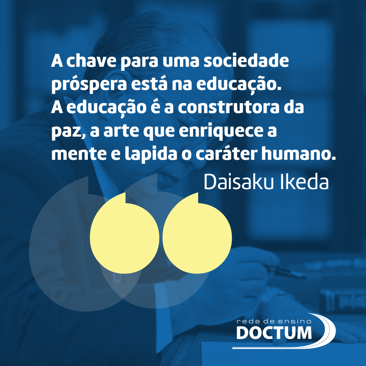 rededoctum's tweet photo. A educação é a chave que abre portas e um caminho de possibilidades! 💙 Acreditamos que a educação transforma vidas e lutamos por isso. Essa é a nossa missão.
#SomosDoctum #RedeDoctum #Educação https://t.co/vKkndwszKC