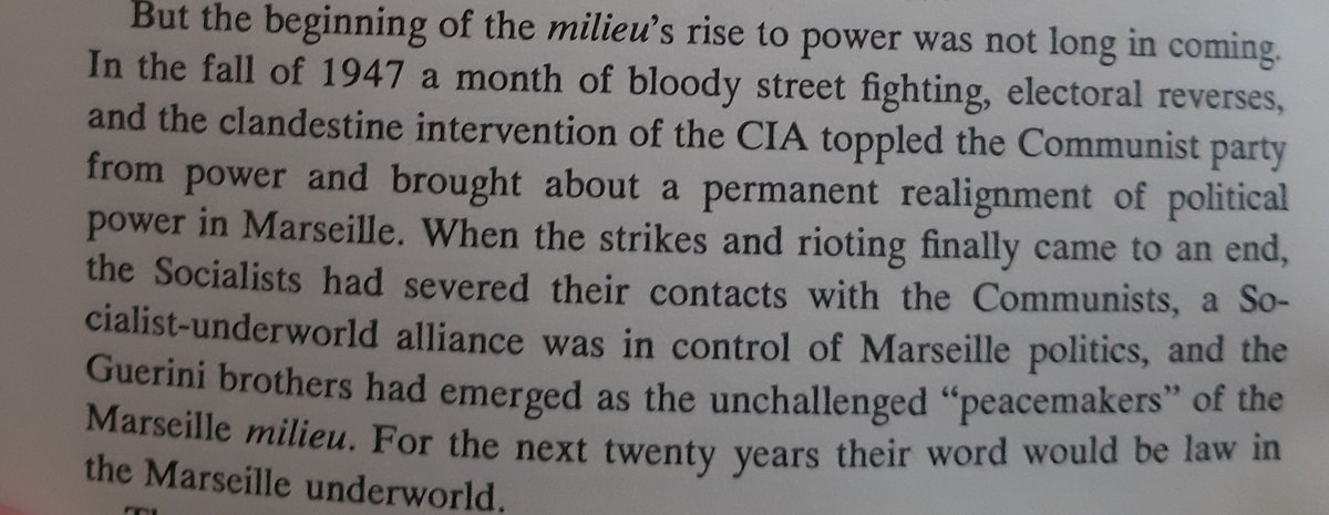 (Aside: Socialists in Marseille joined with the mafia and CIA to crush the communist party in 1947. The Socialists have always been the weak link.)