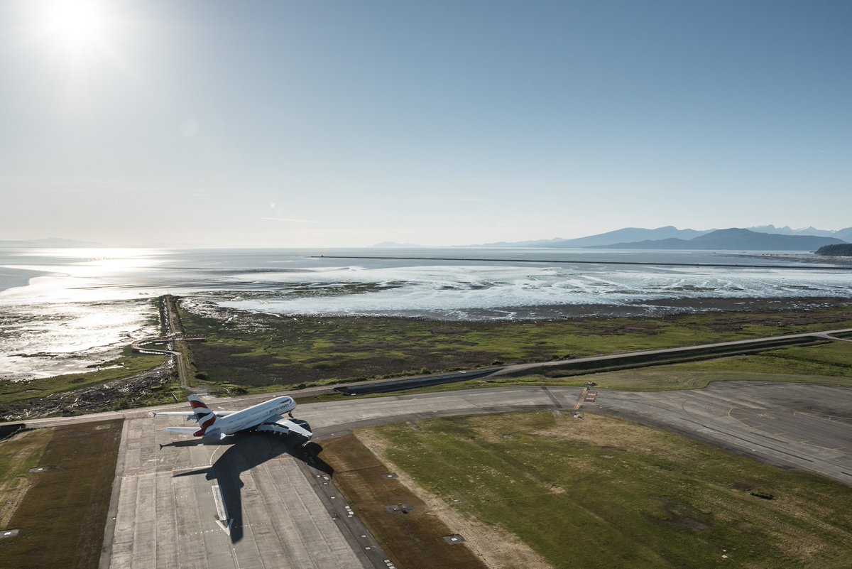 And then in 2016 we welcomed the first scheduled A380 service at YVR with  @British_Airways. We can't wait to see this big bird at YVR again soon.  #YVRBDAY