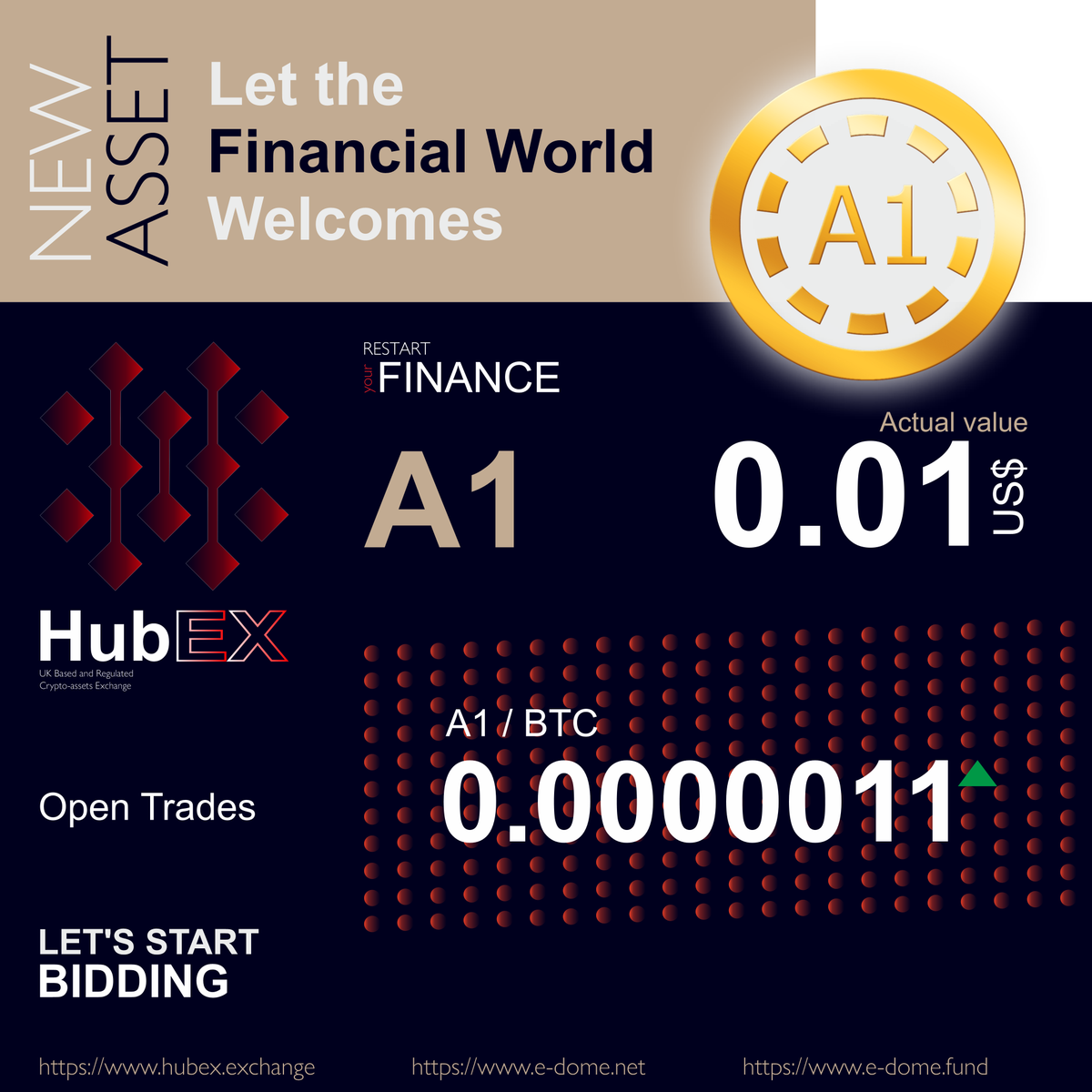ekstremsporlar's tweet photo. #HubEX will list #A1_Token 
https://t.co/WJaJ13hKhm
and trading will be started on Friday, 31st of July at 12 PM GMT 0.
#crypto #trading #edomers #hubex #exchange #offer https://t.co/Kbpz9e2nAh