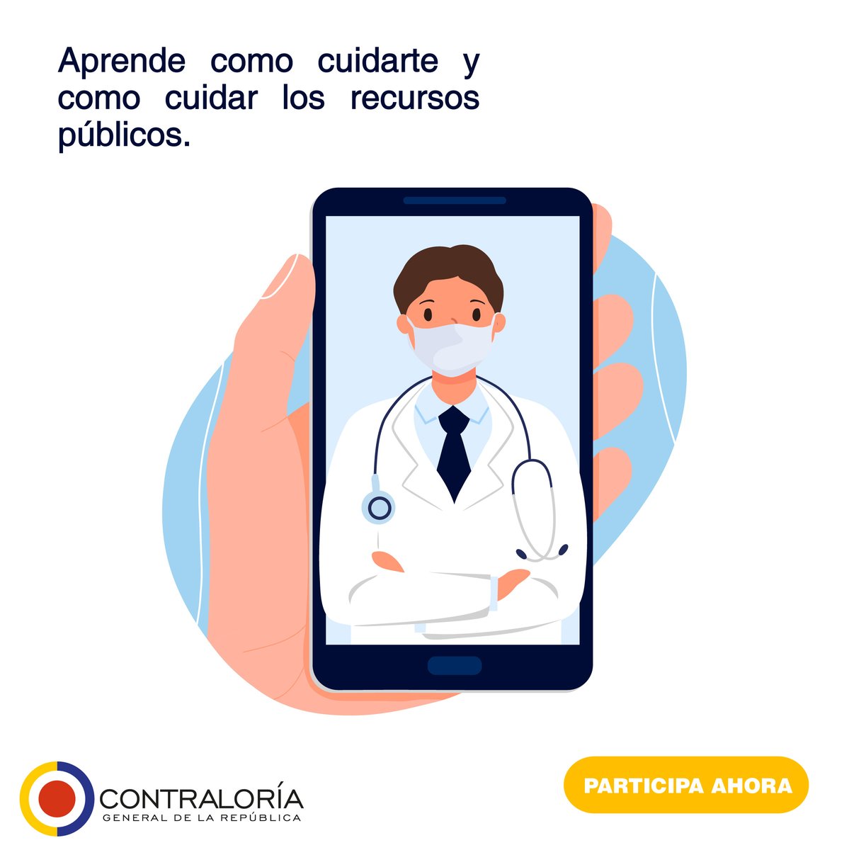 eventos_general's tweet photo. Hemos dispuesto para ti nuevos espacios de participación para que aprendas acerca nosotros y cómo cuidarte en tiempos de COVID19. Los invitamos este 29 de julio a las 3:00 pm a participar en el Webinar #CuidateYCuidaLosRecursosPúblicos, inscríbete aquí: https://t.co/CjVPvbfxaf https://t.co/nQUZfT2APR