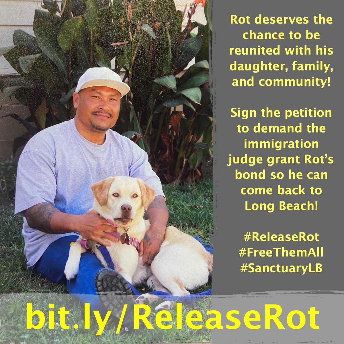 vanndearlyn's tweet photo. @ICEgov terrorizes our communities and separates families - we keep Our communities safe! Please sign & share the petition to #ReleaseRot now! https://t.co/EhiTR3KA5t https://t.co/Tx6ZchKDB5