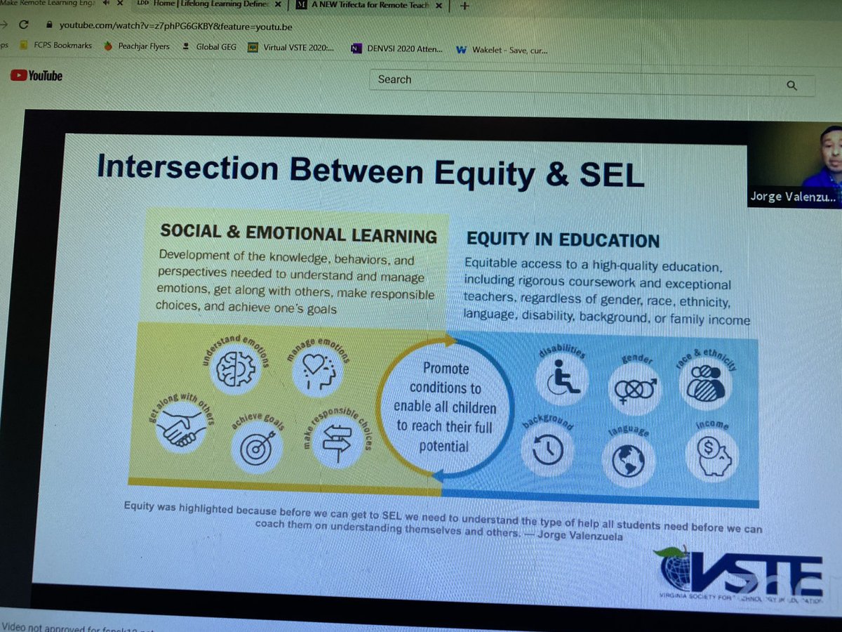 dhorndorff's tweet photo. Ending the day with @JorgeDoesPBL learning about making remote learning engaging for students by focusing on equity and SEL #vstevirtual @UnisonEDU https://t.co/DDav4JTs2V