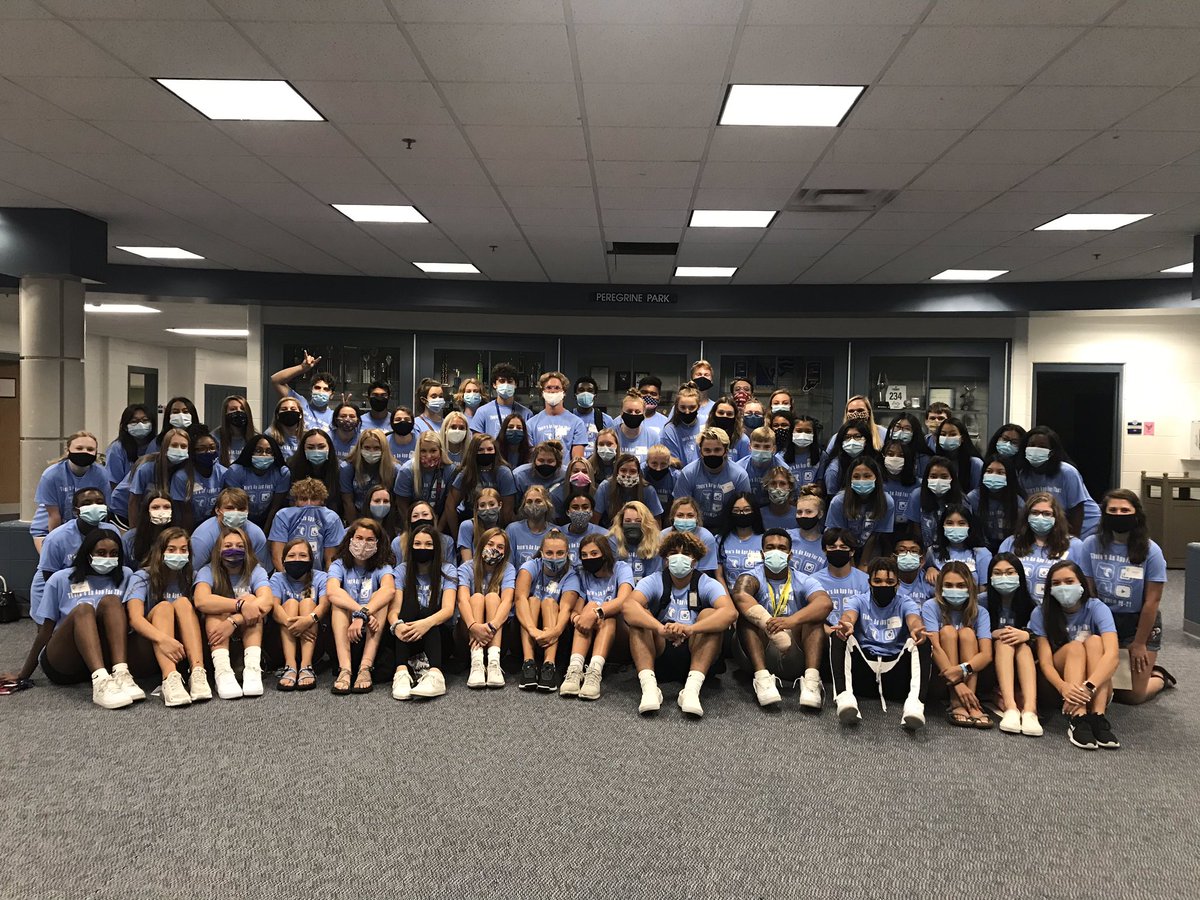 Here we are! Your Wednesday Leaders! It was a GREAT 1st day of Orientation. 186 masked freshmen met up with these awesome leaders to check out the school! Can’t wait for Day 2 and our next round of leaders to welcome more members of Team 24! #pmhsmeets24