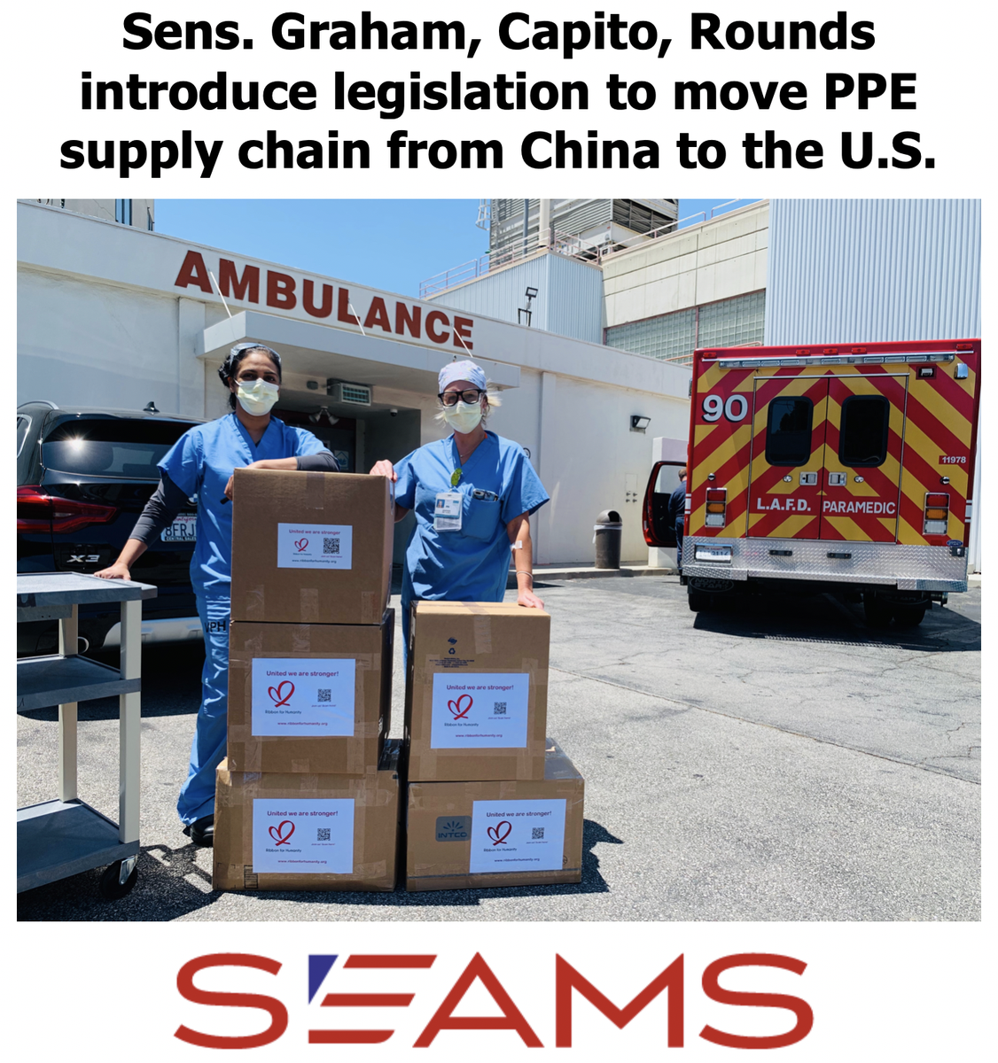 SeamsAssoc's tweet photo. @SeamsAssoc thanks senators for introducing the US MADE Act of 2020 to help spur onshoring and support our domestic industry produce #PPE for the US.
Read more: https://t.co/1T0IlnUYZt
#MadeinAmericaPPE #SEAMS #AmericanTextiles #WeMakeAmazing #GetusPPE #safetyfirst #PPEshortage https://t.co/5yKmsTr7Sl