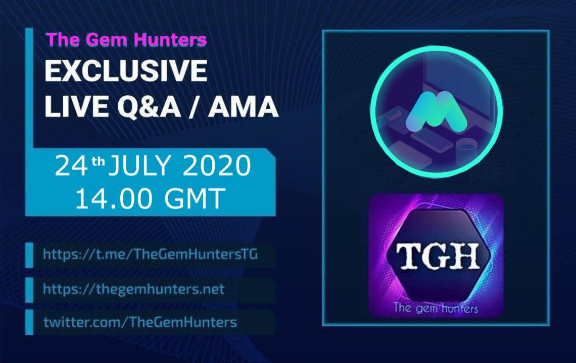 We're proud to host an all exclusive live Q&amp;A with
@networkmeridian
 
On July 24th July 14.00 GMT along with a $30 #GIVEAWAY

- Like, RT &amp; tag 3 friends

- Join t.me/TheGemHuntersTG

- Join t.me/meridiannetwork

- Follow <a href="/TheGemHunters/">The Gem Hunters.™ 💎</a>

- Follow @networkmeridian
 
$ETH $VET