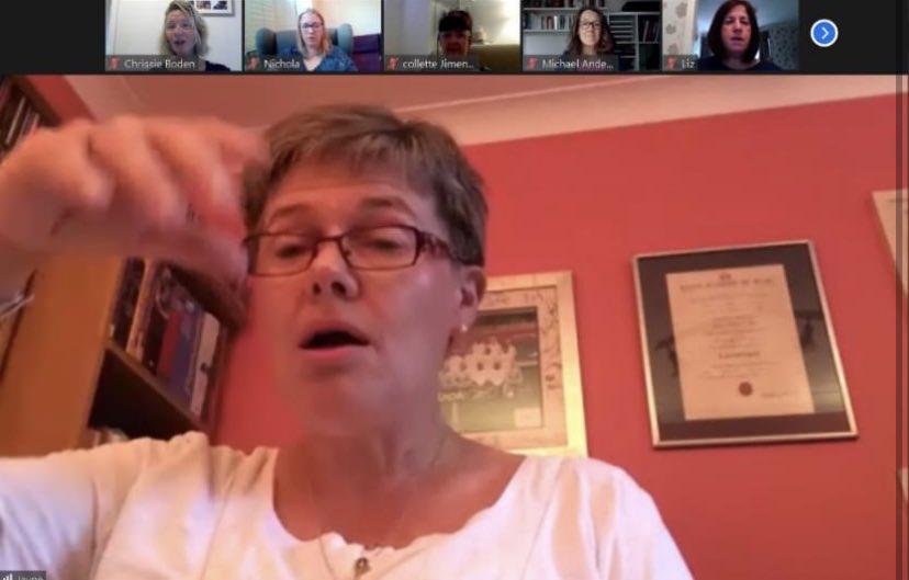 BackbeatAc's tweet image. Thank you for the music (judge) Sharon Carlson, what a virtual rehearsal experience! Lockdown has proved we can be creative, stay connected, sing and grasp new opportunities! This was one to remember! Sharon, we are all YOURS!@SAIRegion31 @HelloWilmslow @cheshireUK @NewsWilmslow