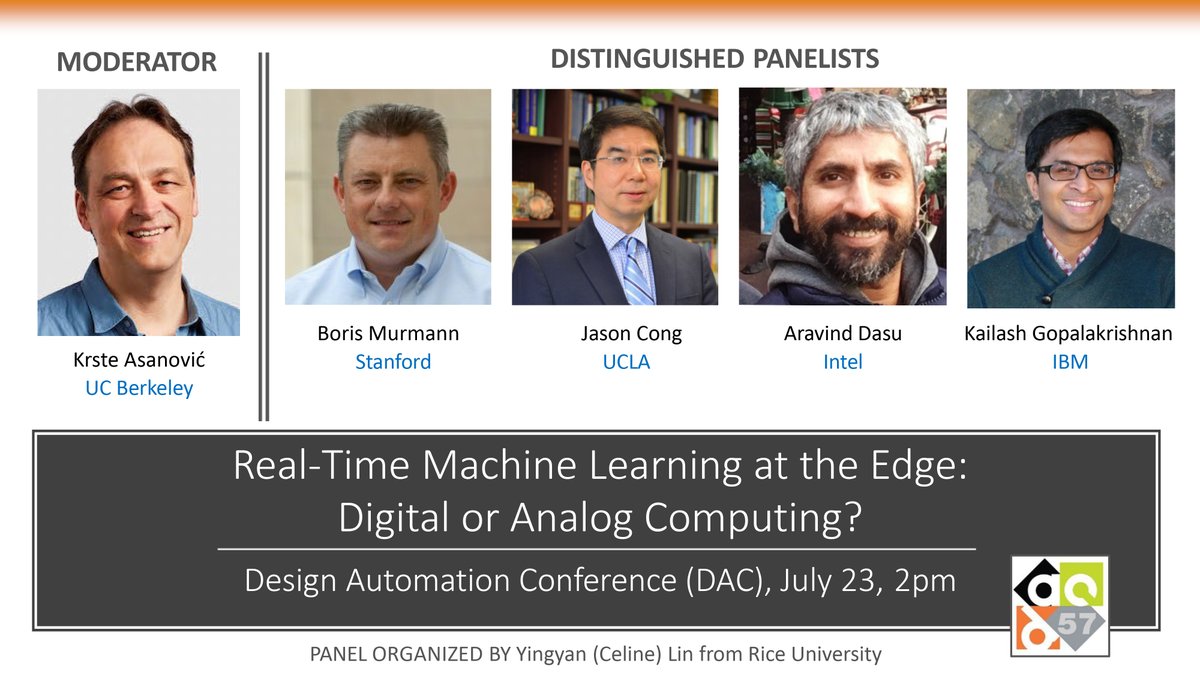 DACconference's tweet photo. Be sure to check out this @57thDAC panel tomorrow, July 23 at 2 PM PDT -- https://t.co/8BRijF6XGo
#IoT #RTML #EDA #57DAC https://t.co/9gIz8w56MU