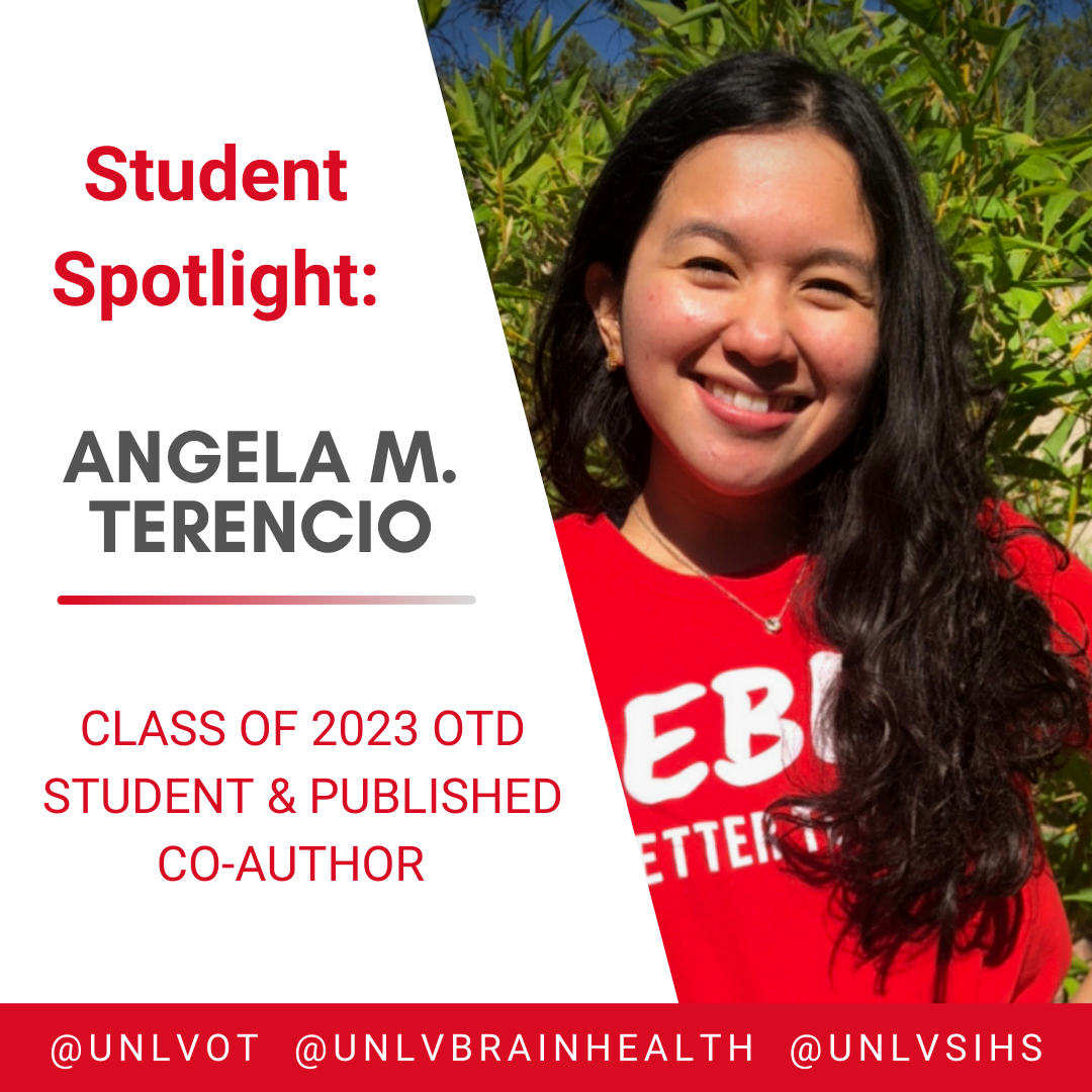 UNLVOT's tweet photo. ⭐️ Student Spotlight ⭐️ Meet newly published author Angela Terencio. ✍️📖 The sky's the limit for our OTD Class of 2023! https://t.co/612DNVEkAK