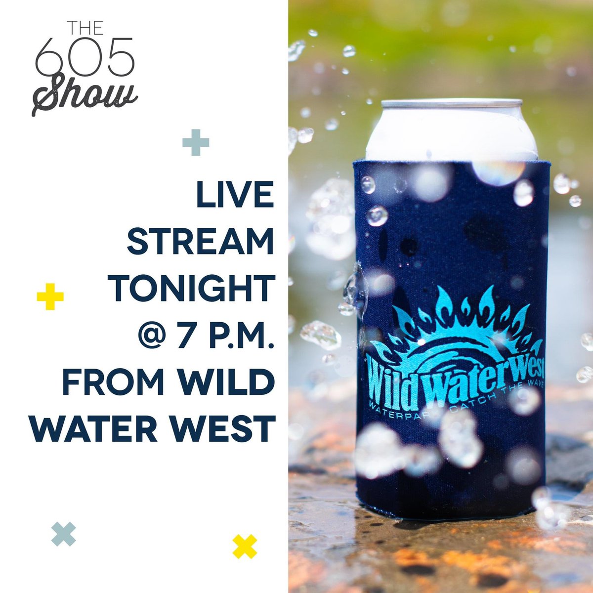 605magazine's tweet photo. Tune in as The #605Show podcast goes live from @wildwaterwest1 at 7 p.m. central // 6 p.m. mountain. Watch the crew play a game, catch up, and see @AlanaBow’s bucket list dream come true as she pretends to be a lifeguard. Watch via 605's Facebook or YouTube tonight! https://t.co/TKDMOxTCbY
