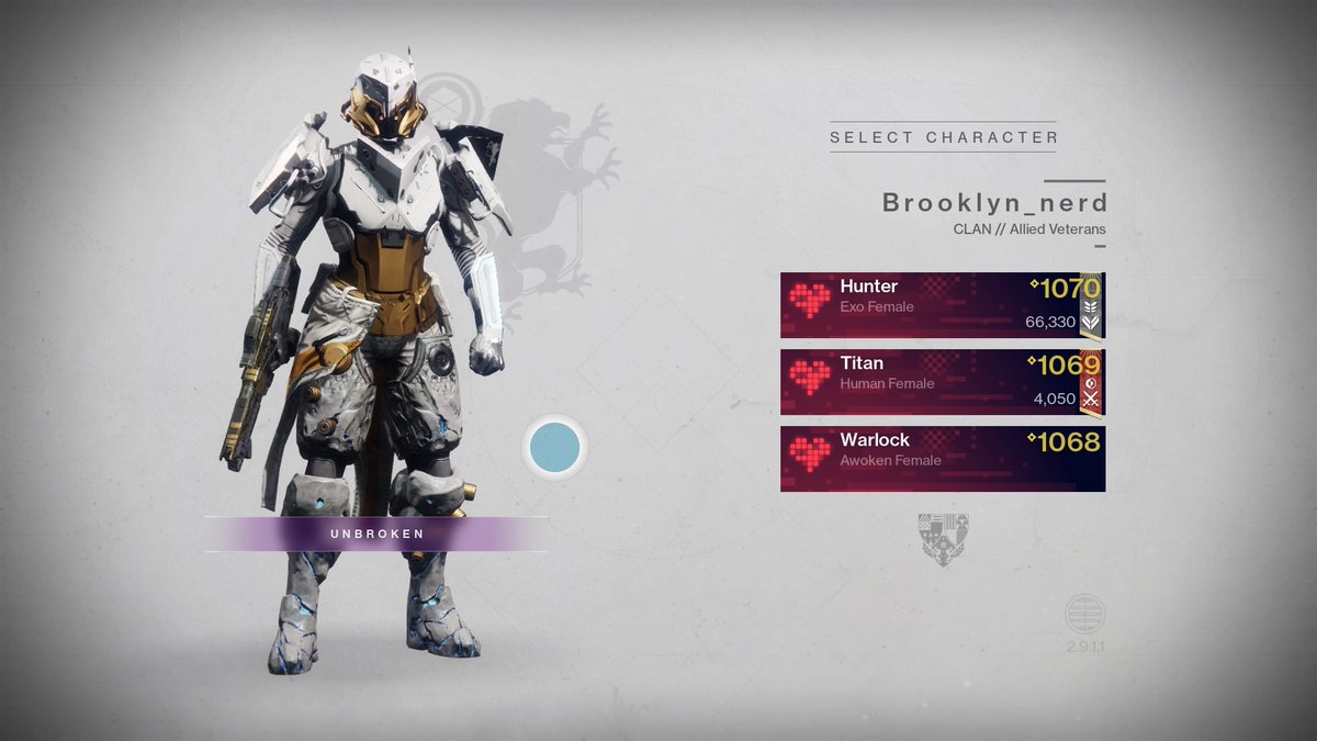 DavisNaquan's tweet photo. #PS4share #Destiny2 #playstation4 #Sony #Lightlevel #Bungie #Brooklyn_nerd https://t.co/kJ322CqJpU