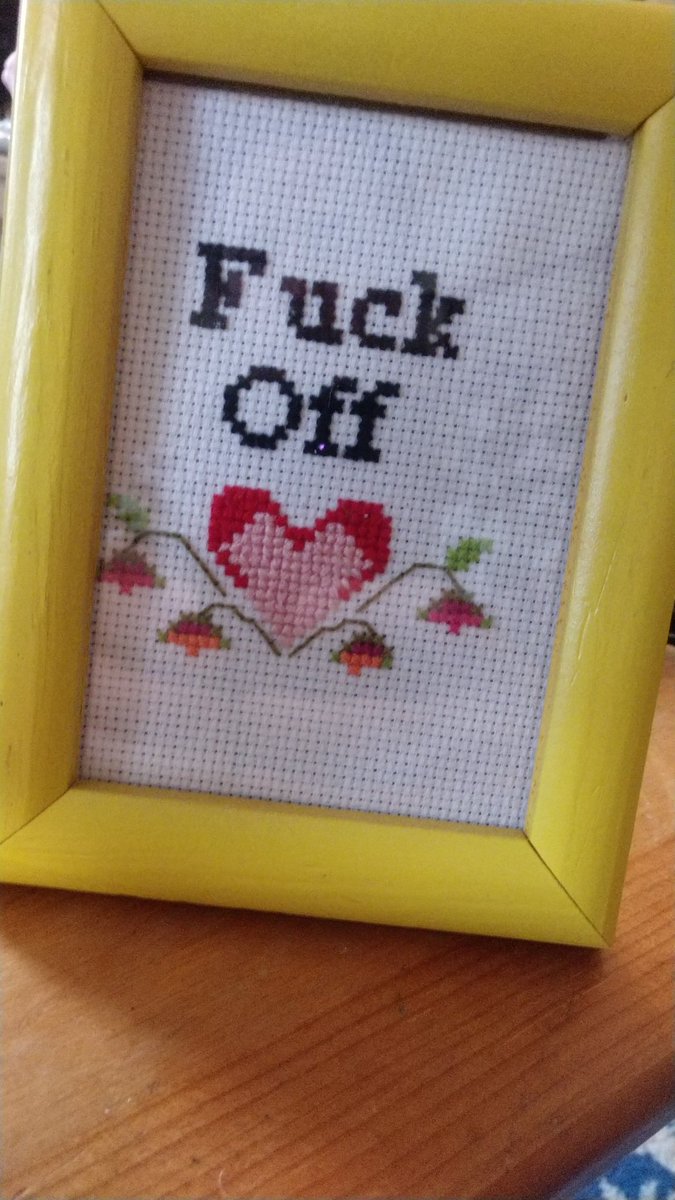 drewduncan's tweet photo. I framed it crooked to annoy people. Is it working? #artsandcrafts https://t.co/O0zJIdg59y