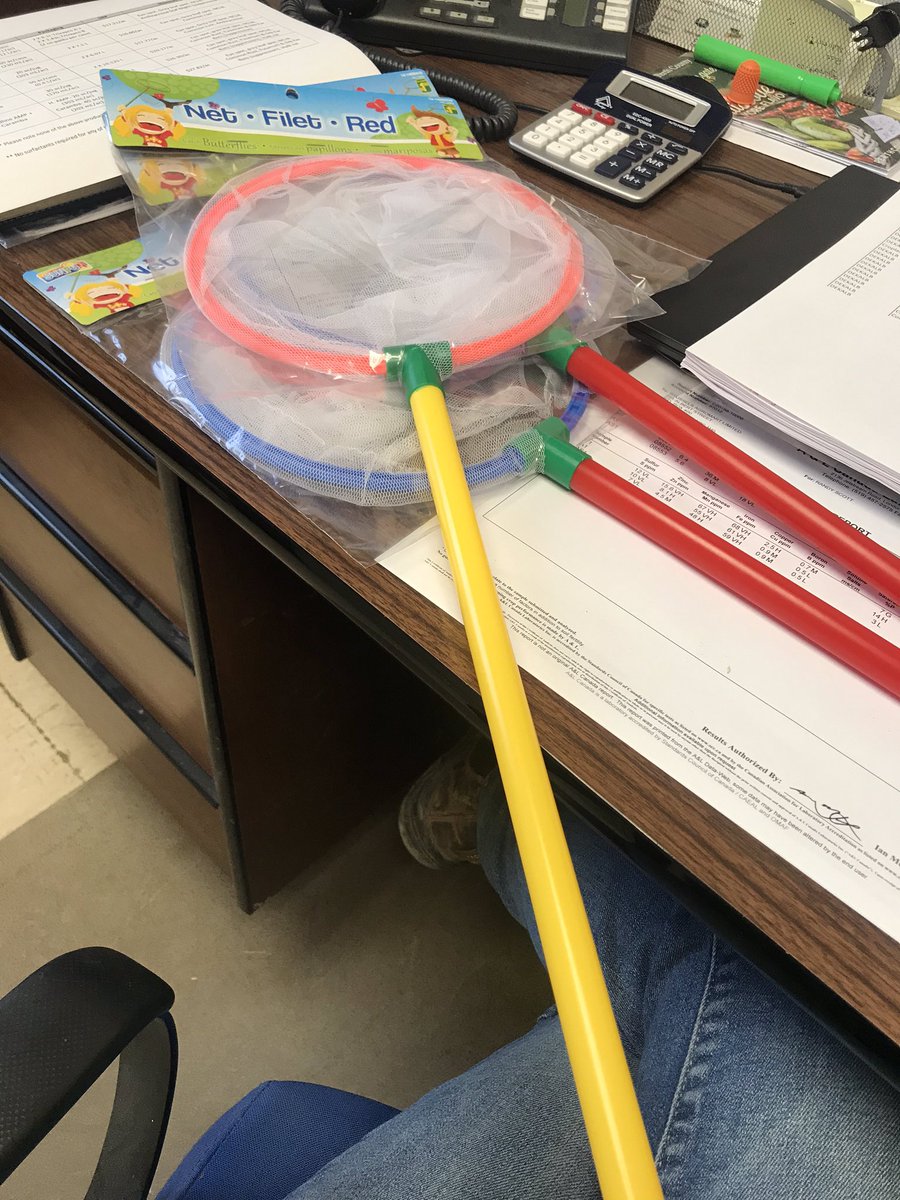 kowalsk11's tweet photo. I asked Merle for a sweep net... thank you? LOL #shouldwork #shortpeopleonly
#scout20 https://t.co/y7dGhcqmgN