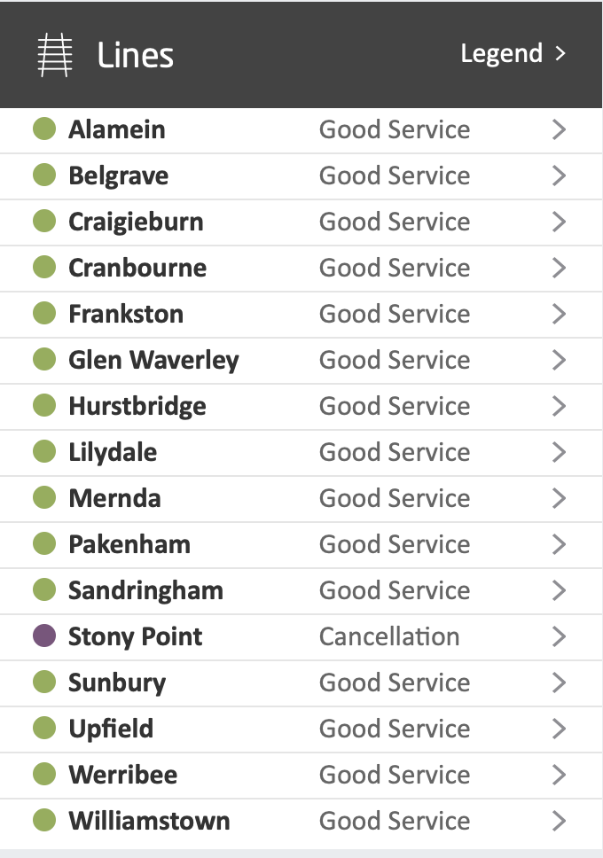 BookOfMetro's tweet image. The #StonyPoint line is cancelled this morning. The one remaining commuter forgot their face mask and probably didn&apos;t notice. #MetroTrains 65:5