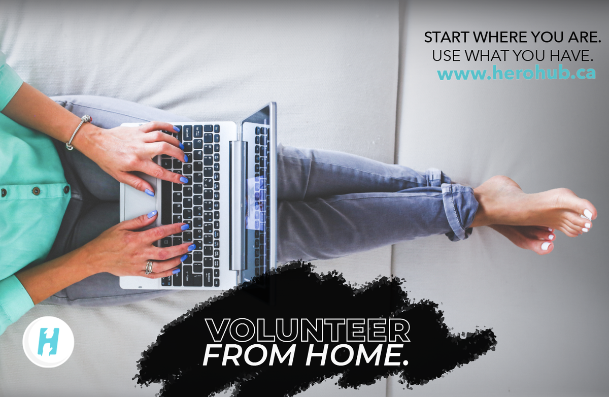 Volunteer from the comfort of your home! Check our current Volunteer openings at herohub.ca/volunteer-post…