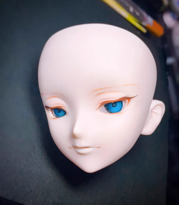 イラストにもいっぱい反応頂けてたの嬉しくて完成画像もあげちゃうエヘ(゜∀゜*)ちなみにヘッドもジワジワ制作中 