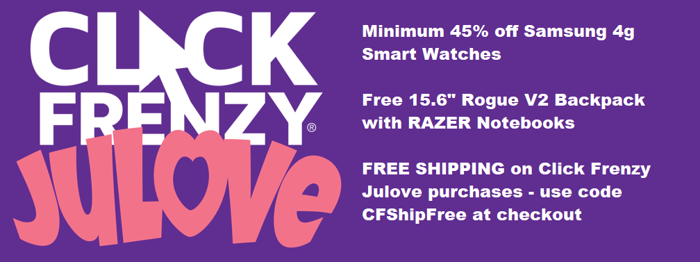SandmanTech's tweet image. Only 12 hours to go in our @clickfrenzy sale at theshop.sandmantech.com

Minimum 45% off @SamsungAU 4G Smart watches or get a free @razer Rogue V2 backpack with any Razer notebook purchase