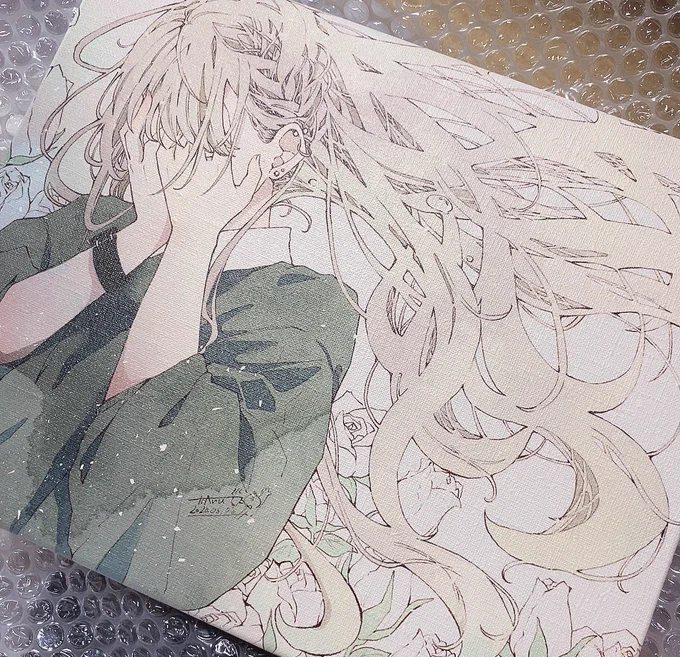 キャンバスプリント再発注してた分が届いたので今日の夜にでも通販しようかな!?
いつも通りちゃんとサインいれて発送します! 