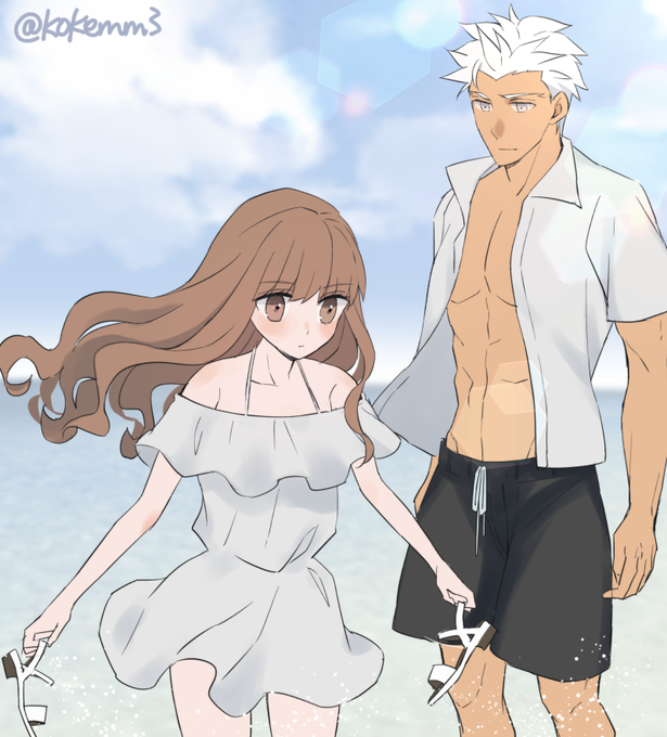 ワンドロ お題 『海』(15分オーバー)
#弓女主60min 