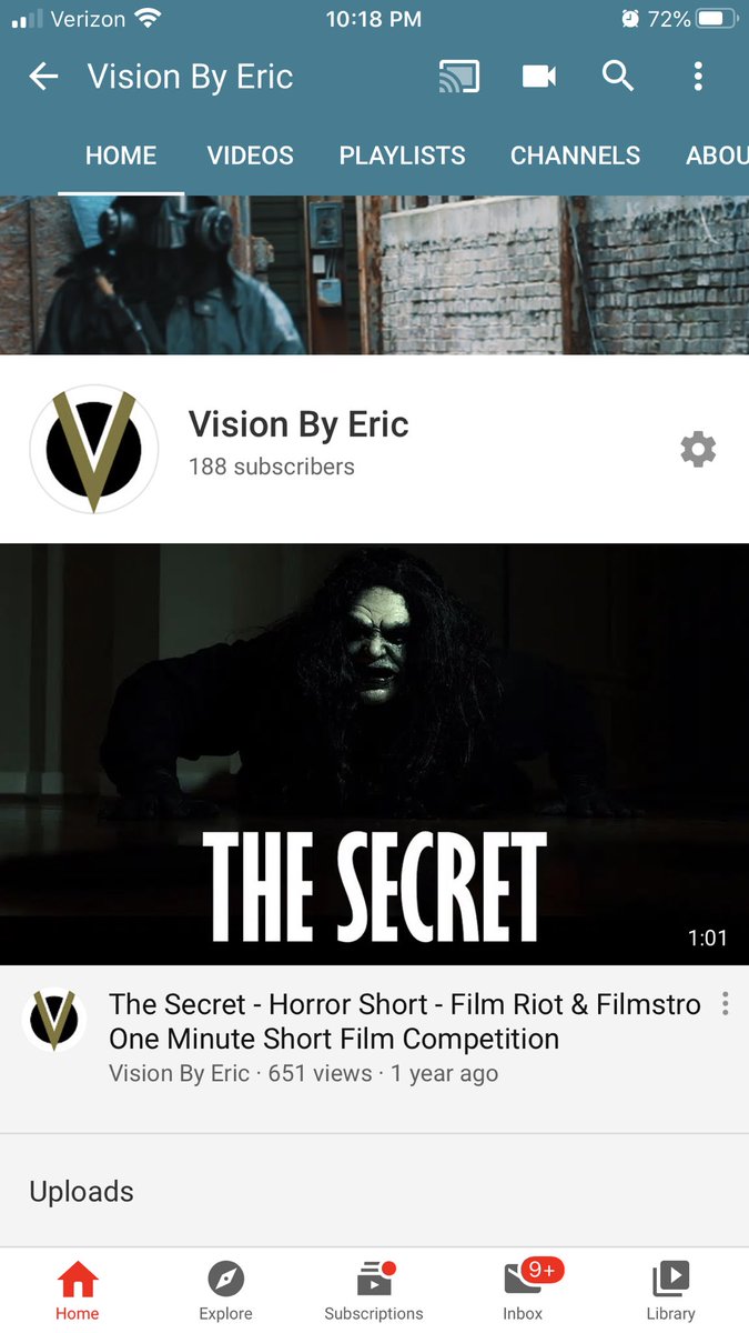 VisionByEric's tweet photo. @MrBeastYT I create short horror films and music videos mostly. https://t.co/ulqjNCC1jt
