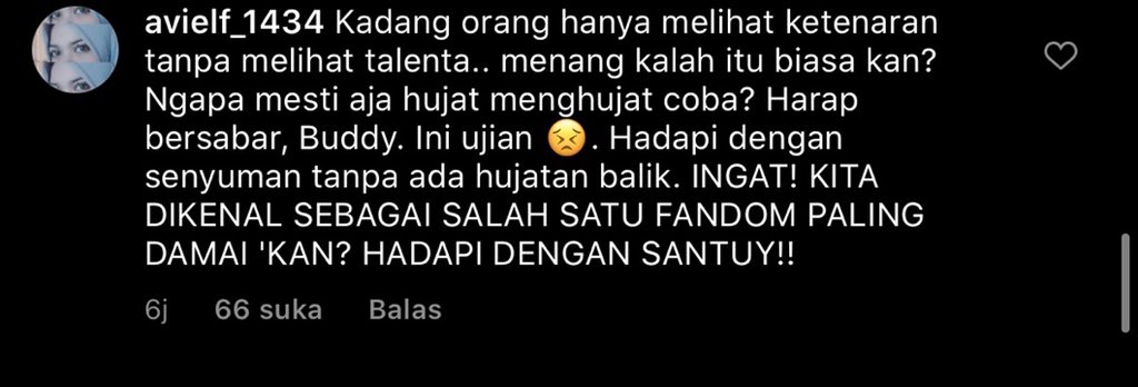 Plussiena's tweet photo. #RespectGFRIEND #GFriend2ndWin 😋🥰 buddy kan terkrnal dengan fandom terdamai , letsgoo buddy. Army will support you❤️💜💜💜 https://t.co/lteKvFCepO