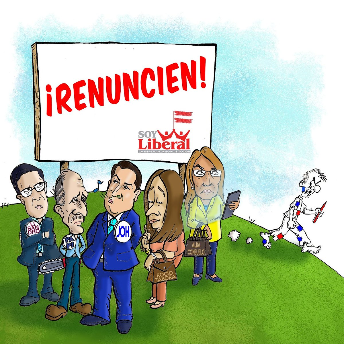 No lo pide un partido político, lo pide el PUEBLO.
! RENUNCIEN!