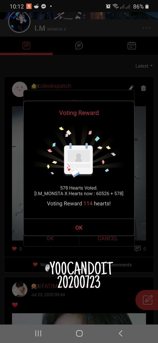 Y00CANDOIT's tweet photo. // 𝗗𝗔𝗬 𝟮𝟯
✨ mini giveaway for soribada voting
✨ 30php via gcash
✨ ends today - July 23, 11PM PHT
✨ RT❗& reply with your proof of voting
@BLovesMX7 @official__wonho
@OfficialMonstaX #MONSTAX_FANTASIA #WONHODEBUT https://t.co/5IHuVbOBrE